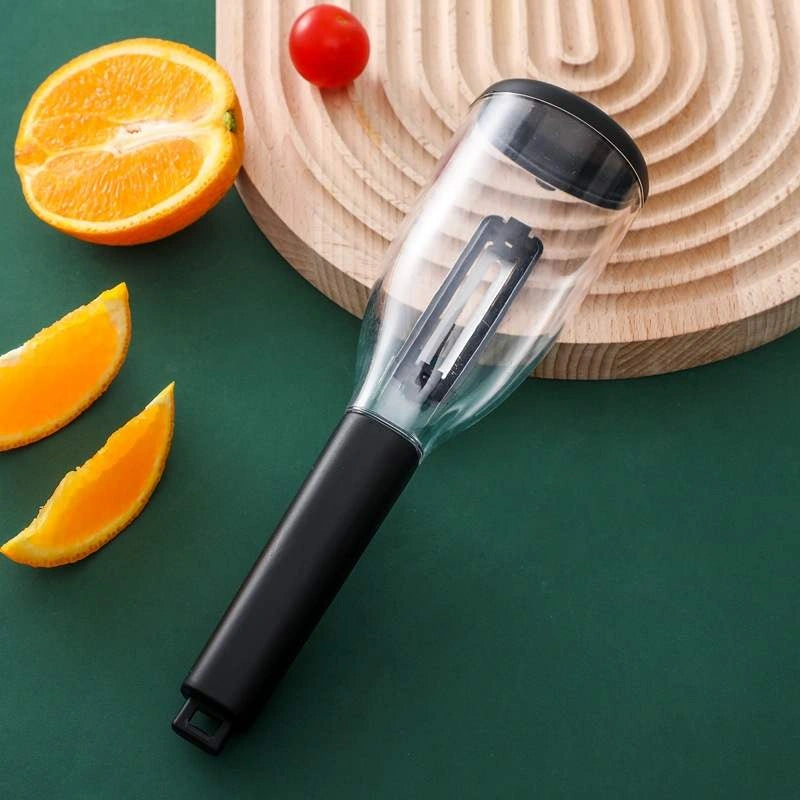 Multifunctional Vegetable & Fruit Peeler with Storage Tube