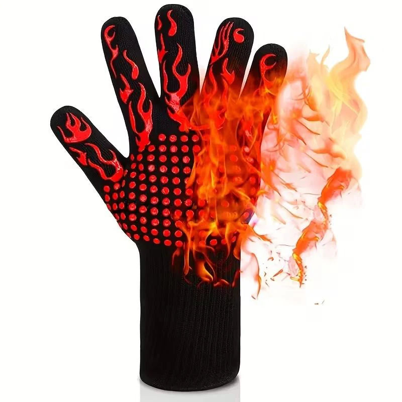 Heat Resistant Silicone Kitchen & BBQ Gloves