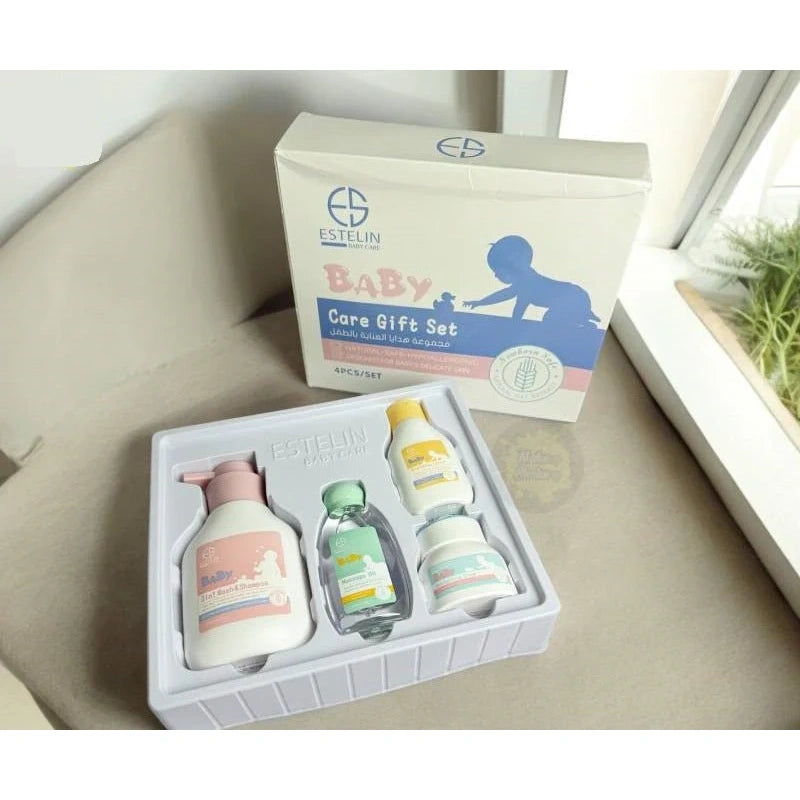 Complete 4-Piece Baby Care Essentials Gift Set