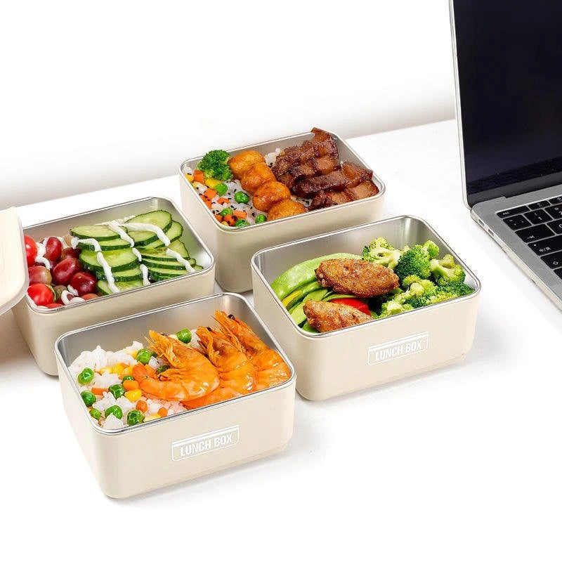 Elegant 3-Layer Stackable Lunch Box Set with Insulated Carry Bag