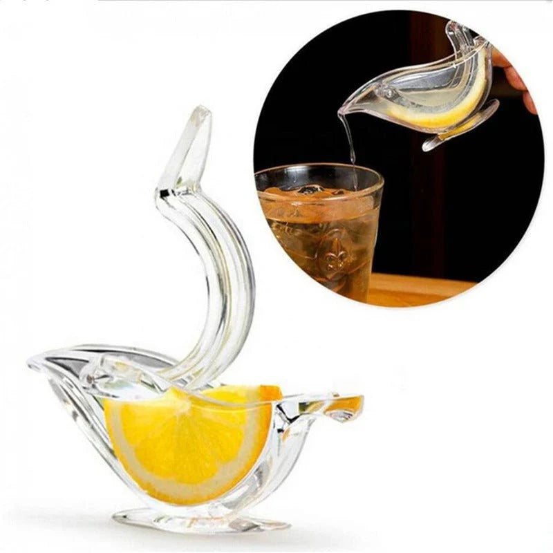 Elegant Bird-Shape Acrylic Lemon Juicer & Citrus Squeezer