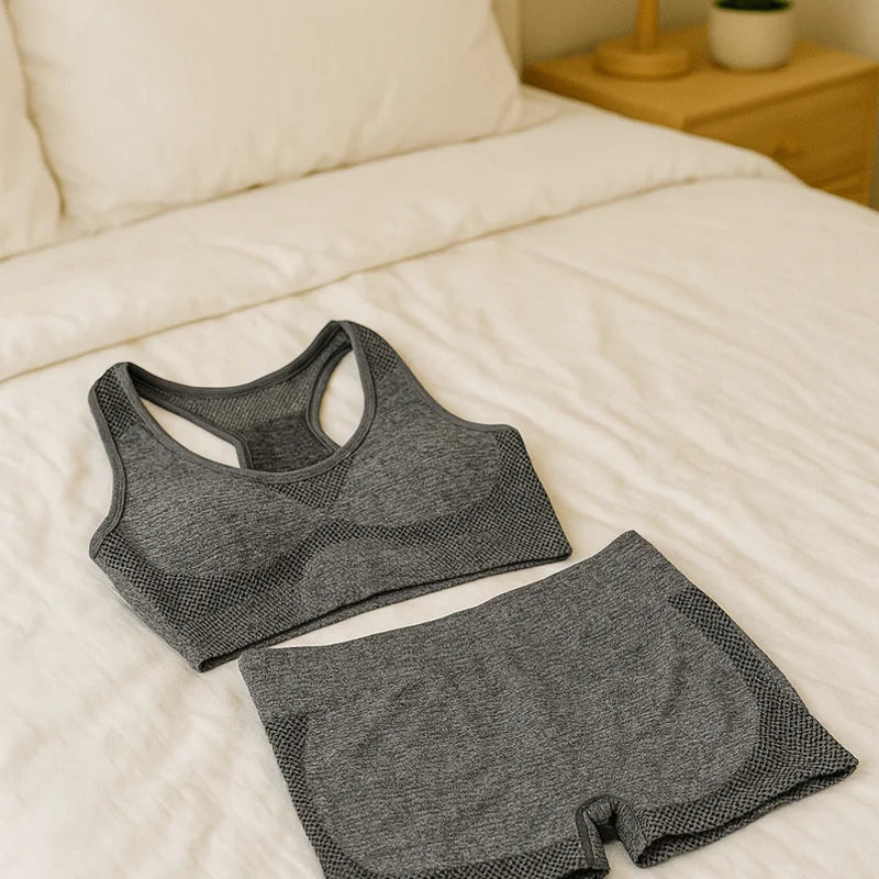 Faza Shop  Peach-Perfect Seamless Yoga Set