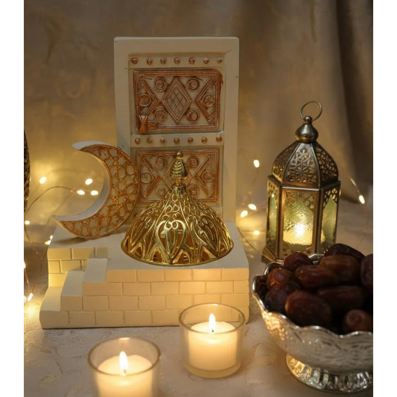 Islamic Decorative Table Piece with Crescent & Dome Design