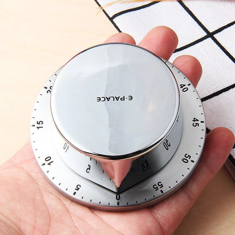 Stainless Steel Mechanical Kitchen Timer & Countdown Alarm