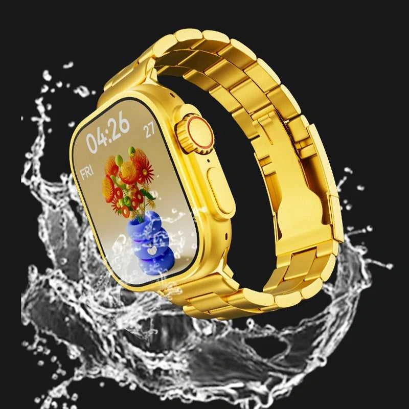 Luxury Gold Ultra Smartwatch (Metal Strap Edition)