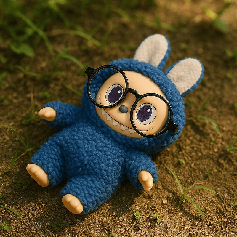 Labubu The Mischievous Bunny-Monster (with Removable Glasses)