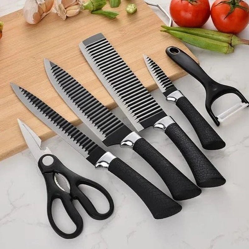 KUNZHISHENG 6-Piece Professional Kitchen Knife Set