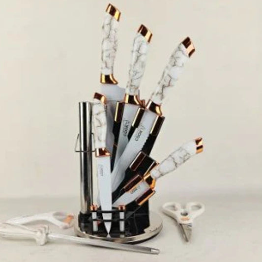 6-Piece Professional Rose Gold Kitchen Knife Set