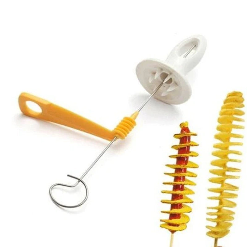Manual Potato Spiral & Vegetable Slicer (Tornado Potato Cutter)