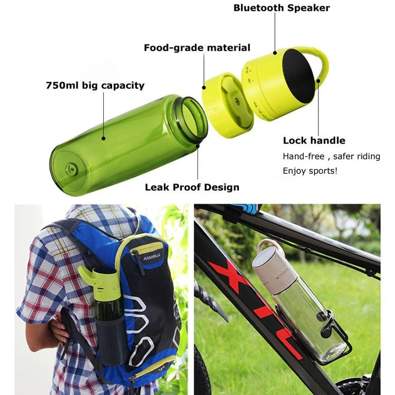 Smart Bluetooth Audio Cycling Sports Bottle (750ml)