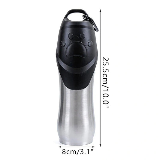Portable Stainless Steel Pet Drinking Water Bottle