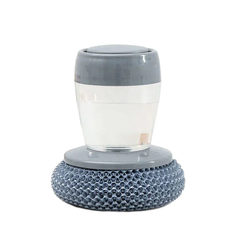 Liquid Adding Pot Washing Brush – Soap Dispensing Dish Scrubber