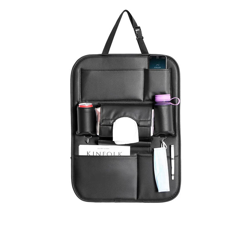 EliteGuard Leather Car Seatback Organizer
