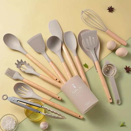 Kenaidi - Premium Silicone Kitchen Utensil Set